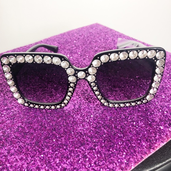 Bling Sunglasses Rhinestone Detail - Picture 1 of 3